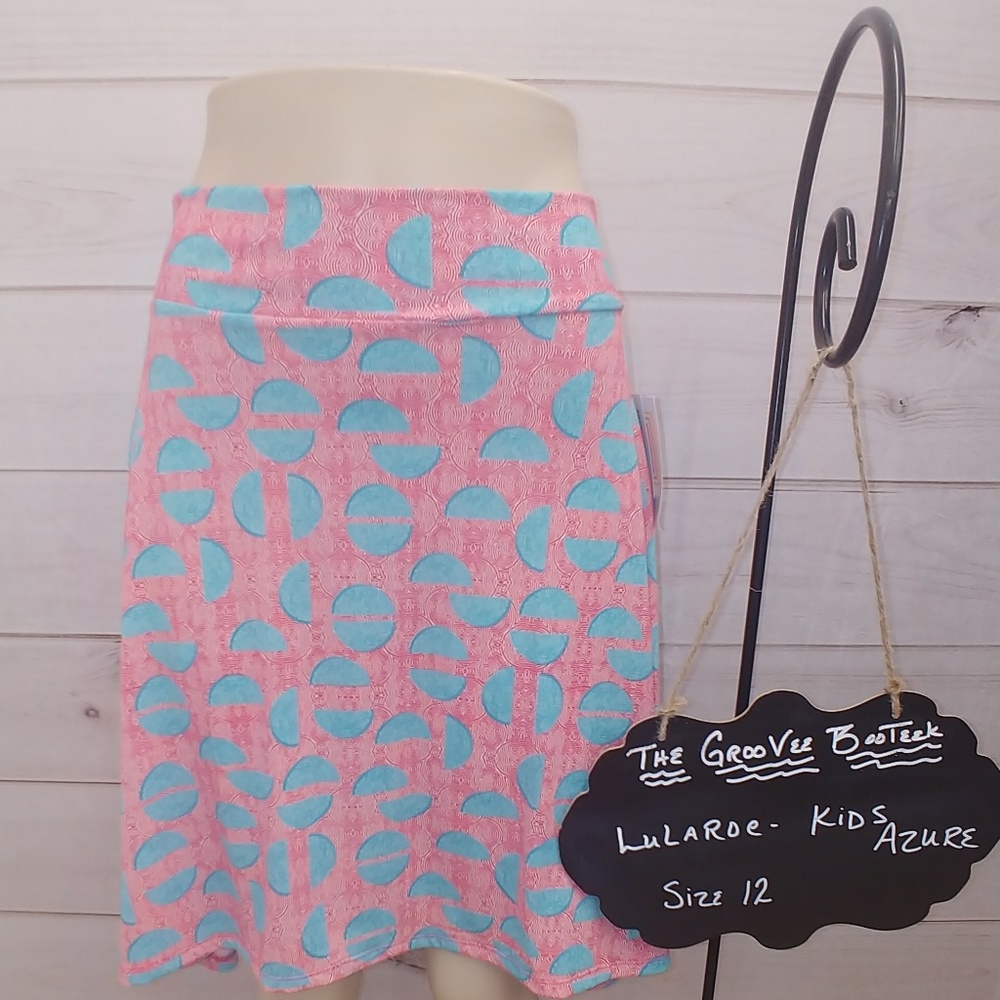 Size 12 Kids Azure Skirt Lularoe - NWT